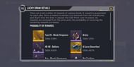 Players can have a look at the details of the Draw by tapping on "i"